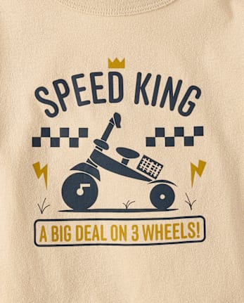 Baby And Toddler Boys Speed King Graphic Tee