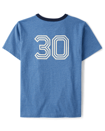 Boys Varsity Youth League Graphic Front And Back Ringer Tee