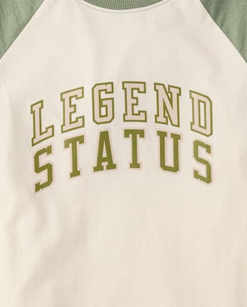 Boys Legend Status Graphic Raglan Tee