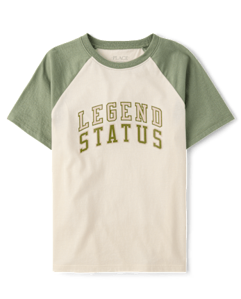 Boys Legend Status Graphic Raglan Tee