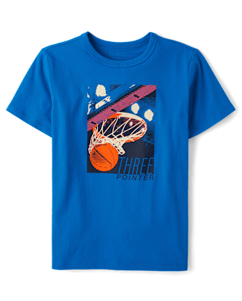 Boys Basketball Net Graphic Tee