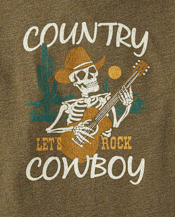 Boys Country Cowboy Graphic Tee