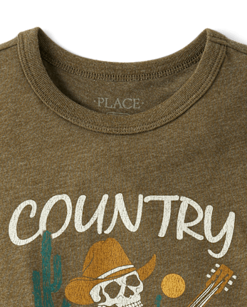 Boys Country Cowboy Graphic Tee