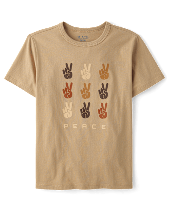 T-shirt graphique Paix pour garçons