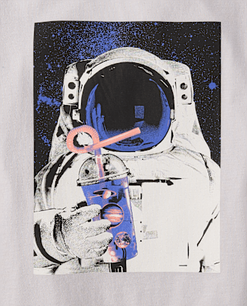 Boys Astronaut Drink Graphic Tee