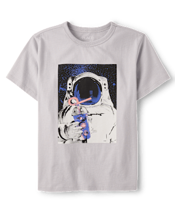 Boys Astronaut Drink Graphic Tee