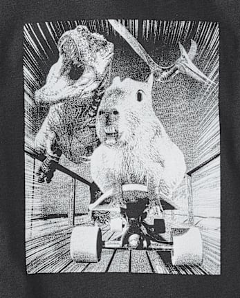 Boys Cappy Dino Graphic Tee