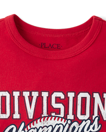 Boys Baseball Division Champions Graphic Tee