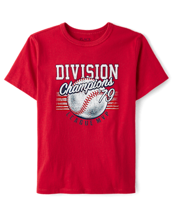 Boys Baseball Division Champions Graphic Tee