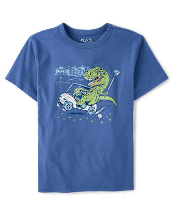 Boys Dino Golf Graphic Tee
