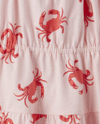 Robe à volants imprimée pour bébés et petites filles