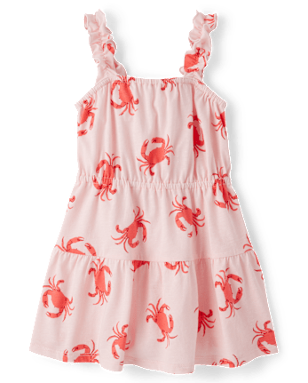 Robe à volants imprimée pour bébés et petites filles
