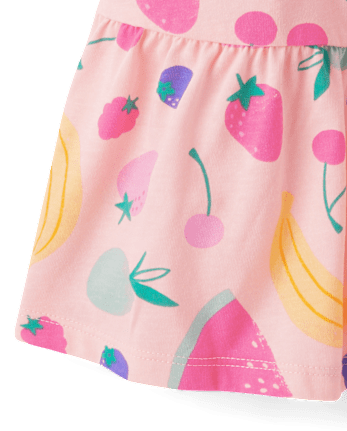 Baby And Toddler Girls Print Ruffle Dress