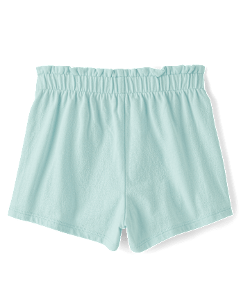 Baby And Toddler Girls Paperbag Waist Pull On Flowy Shorts