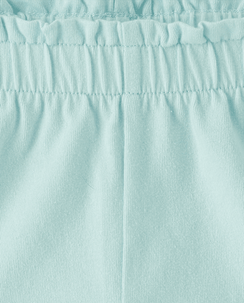 Short fluide à taille haute en papier pour bébés et petites filles