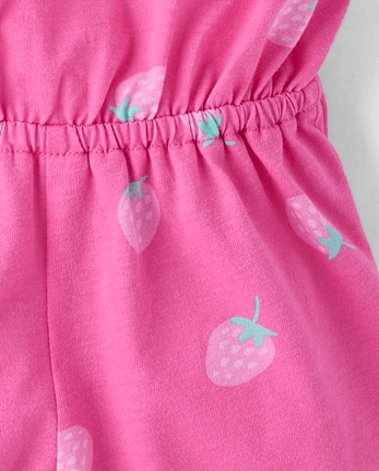 Baby And Toddler Girls Print Ruffle Romper