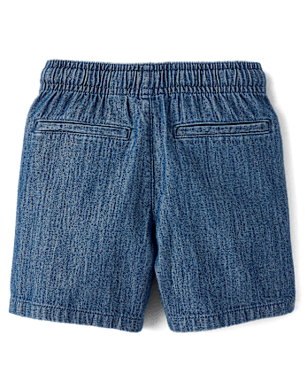 Baby And Toddler Chambray Pull On Jean Shorts