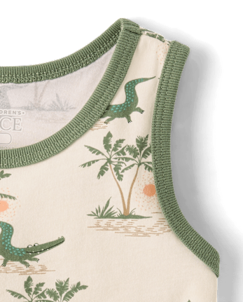 Baby And Toddler Boys Crocodile Tank Top