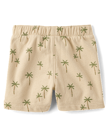 Baby And Toddler Boys Palm Tree French Terry Active Shorts
