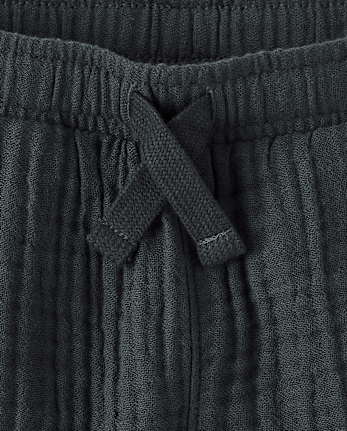 Baby And Toddler Boys Gauze Pull On Shorts