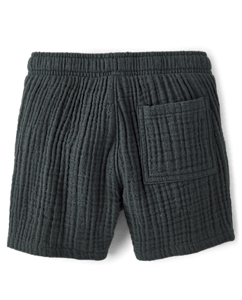 Baby And Toddler Boys Gauze Pull On Shorts