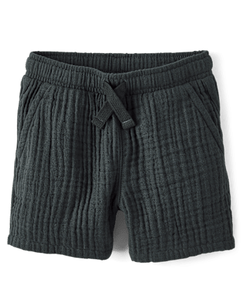 Baby And Toddler Boys Gauze Pull On Shorts