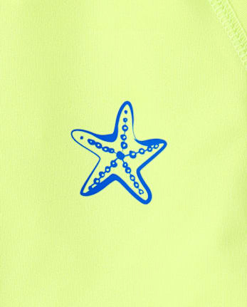 Baby And Toddler Boys Graphic Rashguard Swimsuit