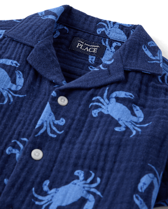 Baby And Toddler Boys Print Gauze 2-Piece Outfit Set