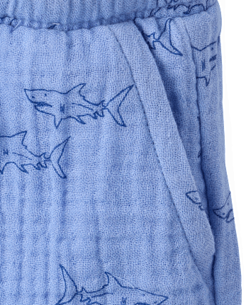 Baby And Toddler Boys Print Gauze 2-Piece Outfit Set