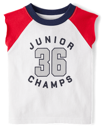 Baby And Toddler Boys Colorblock Varsity Muscle Tank Top