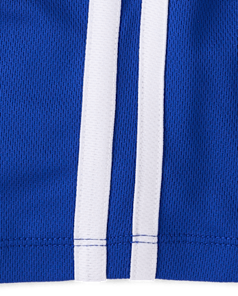 Baby And Toddler Boys Quick Dry Striped Lined Mesh Active Shorts