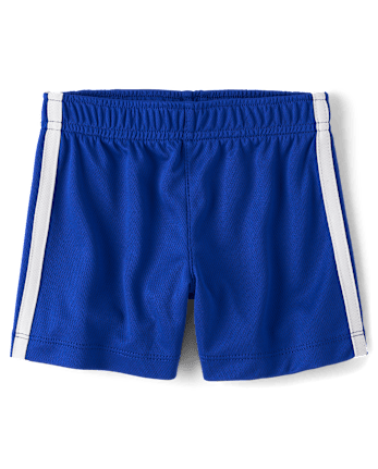 Baby And Toddler Boys Quick Dry Striped Lined Mesh Active Shorts