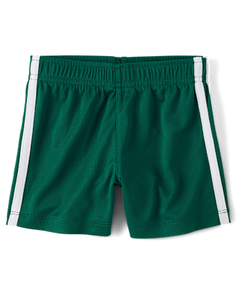 Baby And Toddler Boys Quick Dry Striped Lined Mesh Active Shorts