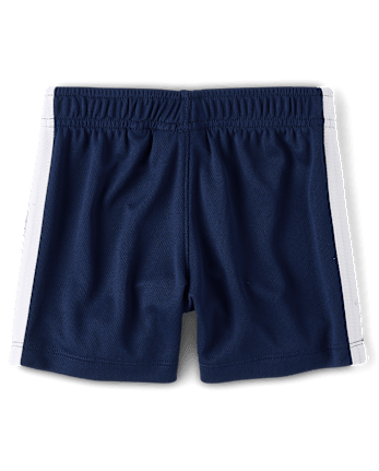 Baby And Toddler Boys Quick Dry Striped Lined Mesh Active Shorts
