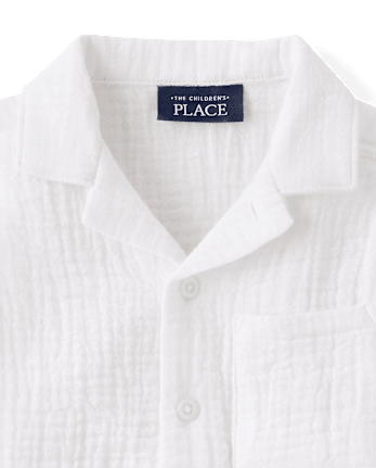 Baby And Toddler Boys Gauze Button Up Shirt