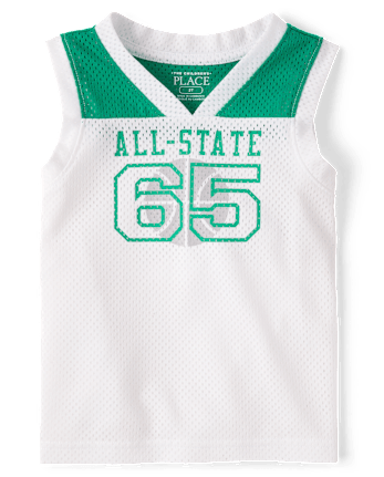 Baby And Toddler Boys Quick Dry Graphic Mesh Tank Top