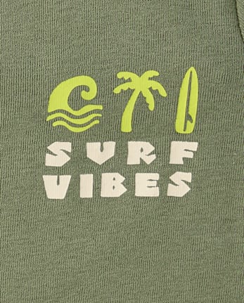 Pyjama en coton ajusté style surf pour garçon