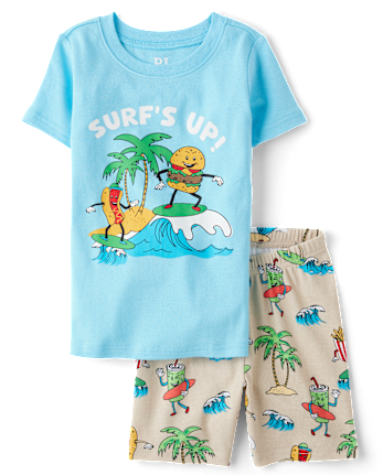 Boys Surf's Up Food Snug Fit Cotton Pajamas