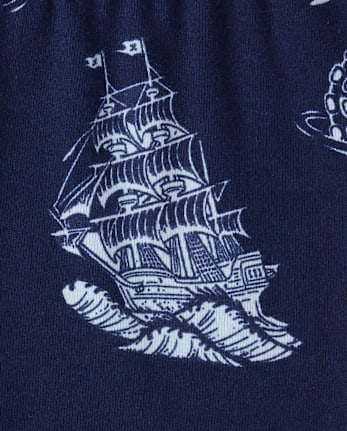 Boys Glow Octopus Snug Fit Cotton Pajamas