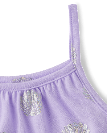 Girls Foil Seashell Pajamas