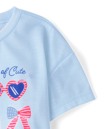 Girls Americana Ruffle Pajamas