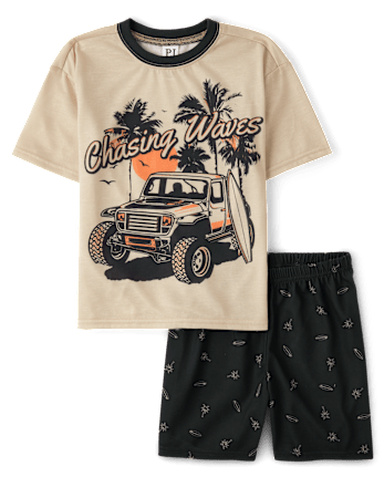 Boys Surfboard Vehicle Pajamas