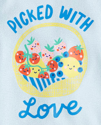 Baby And Toddler Girls Vegetable Snug Fit Cotton Pajamas