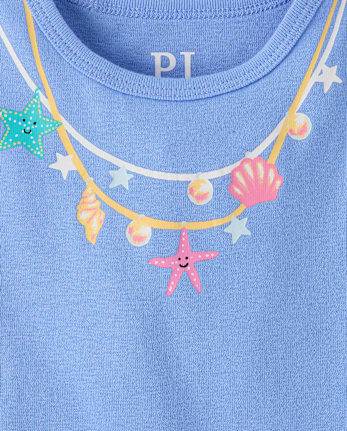 Baby And Toddler Girls Mermaid Snug Fit Cotton Pajamas