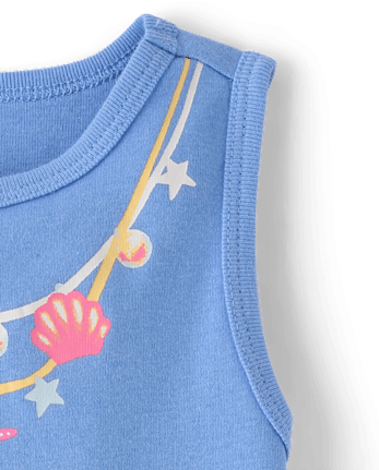 Baby And Toddler Girls Mermaid Snug Fit Cotton Pajamas