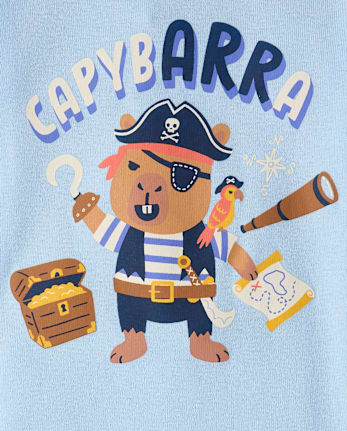 Baby And Toddler Capybara Pirate Snug Fit Cotton Pajamas