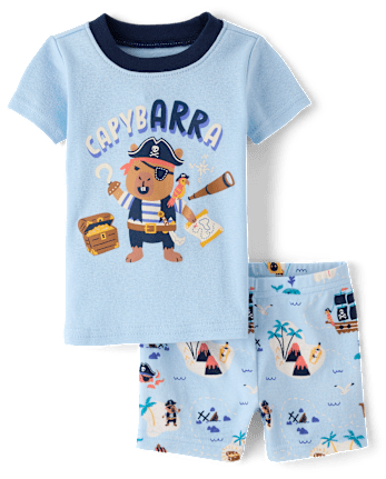 Baby And Toddler Capybara Pirate Snug Fit Cotton Pajamas