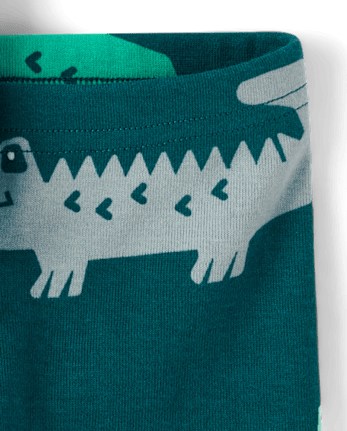 Baby And Toddler Boys Crocodile Snug Fit Cotton Pajamas
