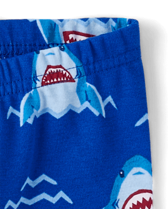 Baby And Toddler Boys Shark Snug Fit Cotton Pajamas