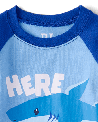 Baby And Toddler Boys Shark Snug Fit Cotton Pajamas